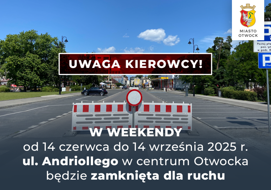 Czasowa zmiana organizacji ruchu na ul. Andriollego