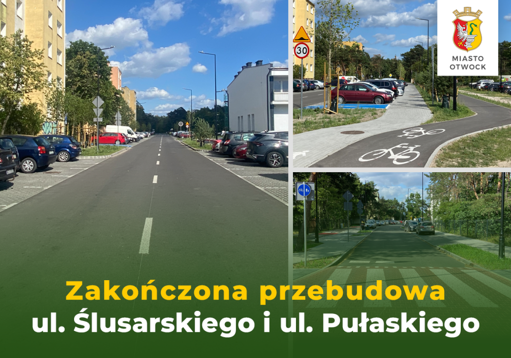 Ulica Ślusarskiego i Pułaskiego po rozbudowie