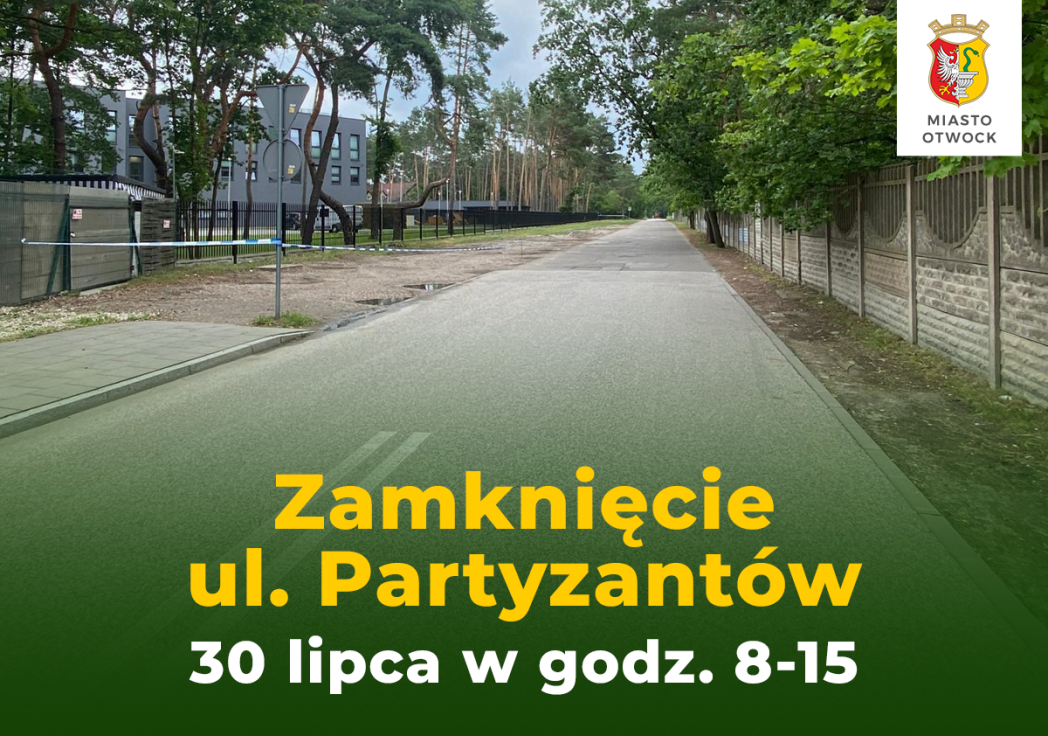 Czasowe zamknięcie ulicy przy policji